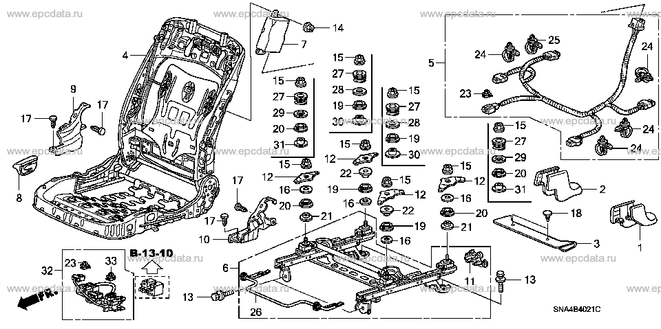 Parts scheme