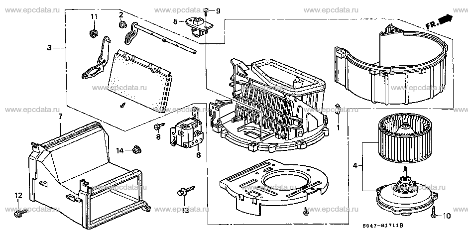 Parts scheme