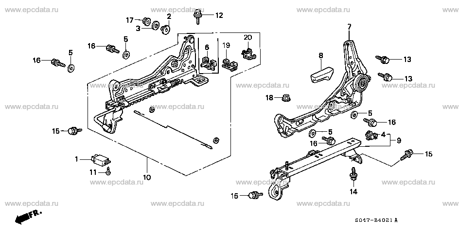 Parts scheme