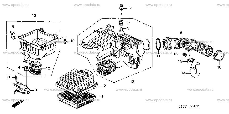 Parts scheme