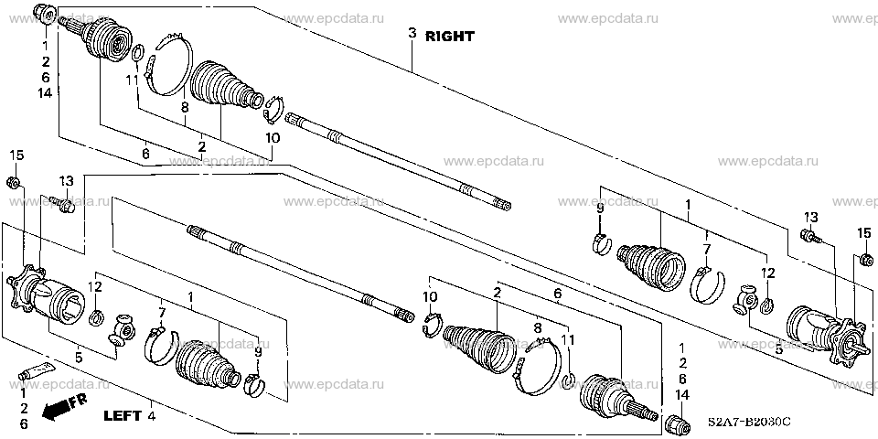 Parts scheme