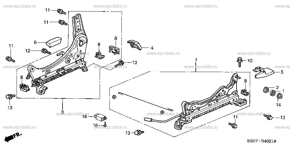 Parts scheme