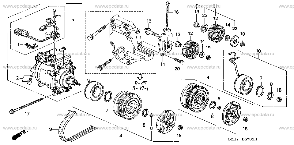 Parts scheme