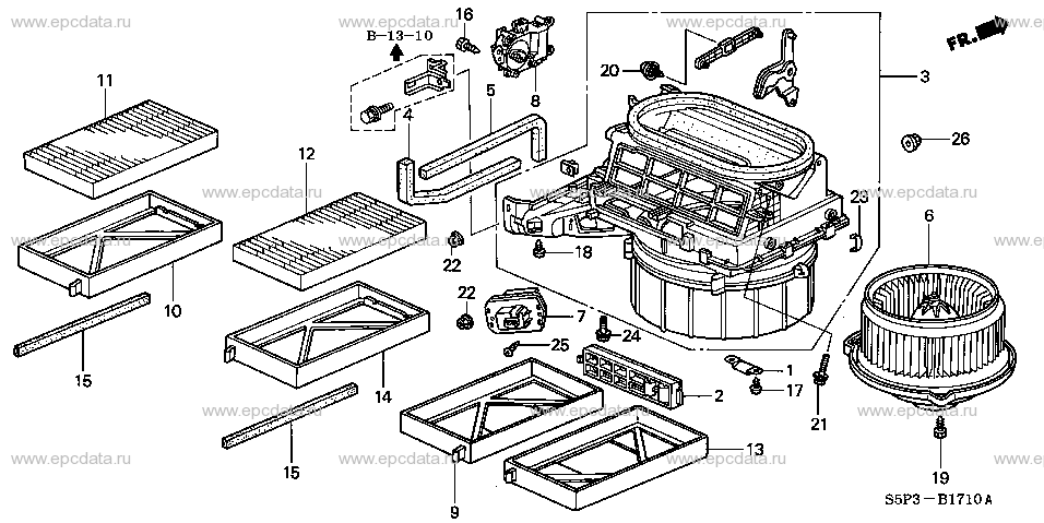 Parts scheme