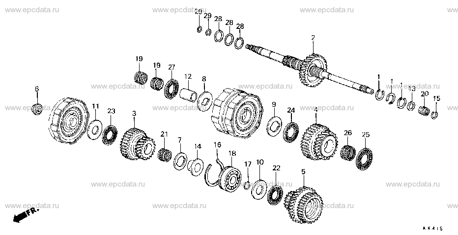 Parts scheme