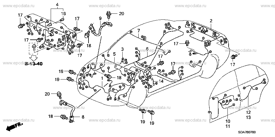 Parts scheme