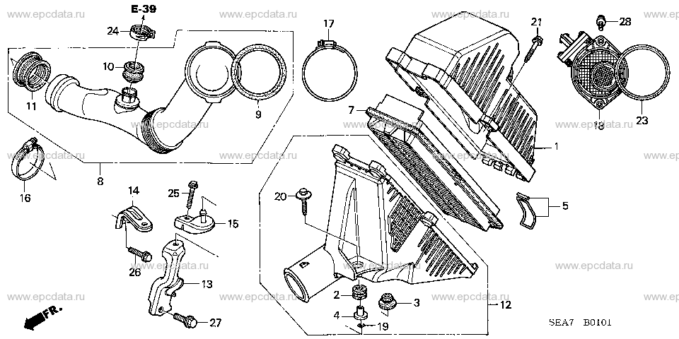 Parts scheme