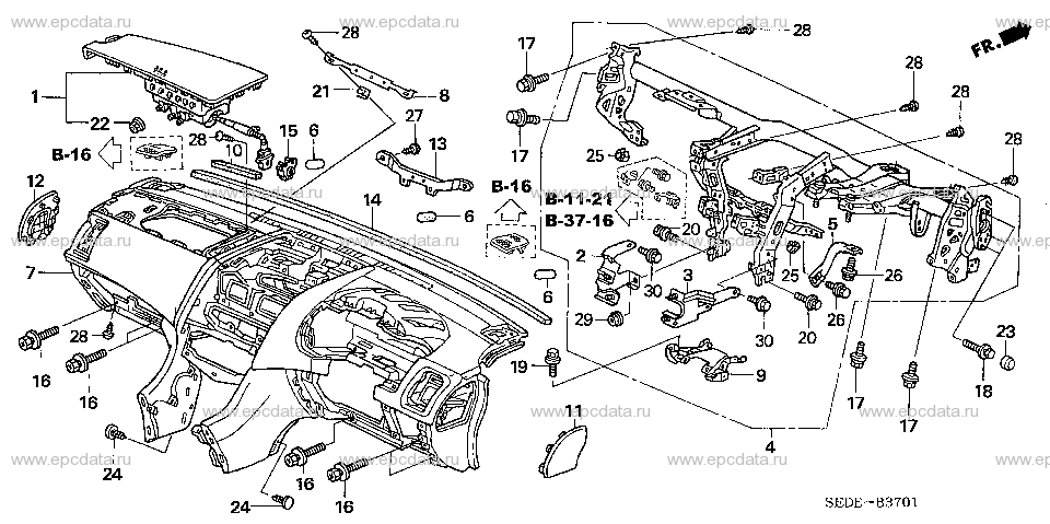 Parts scheme