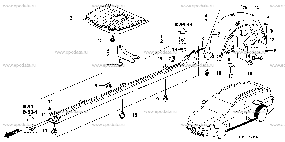 Parts scheme