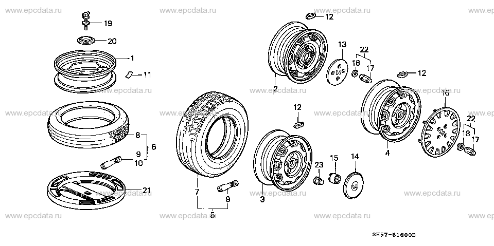 Parts scheme