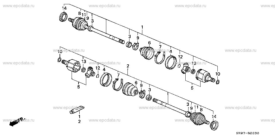 Parts scheme