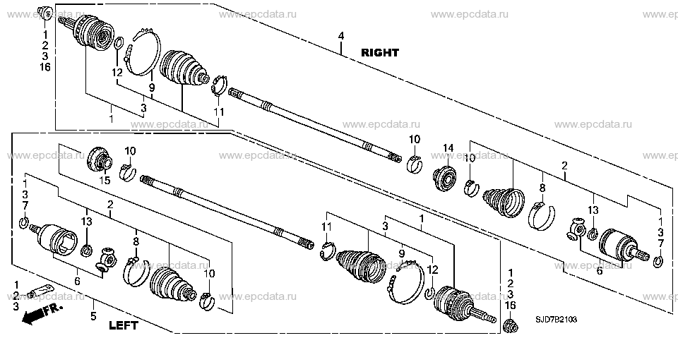 Parts scheme