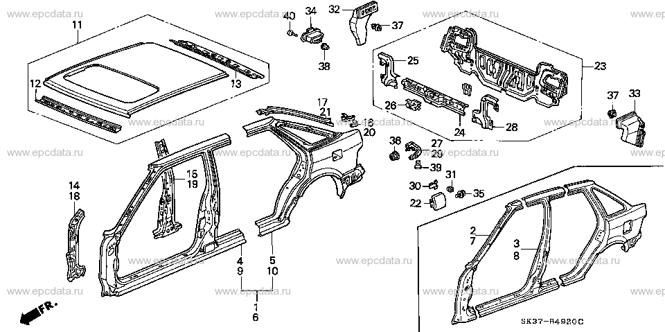 Parts scheme