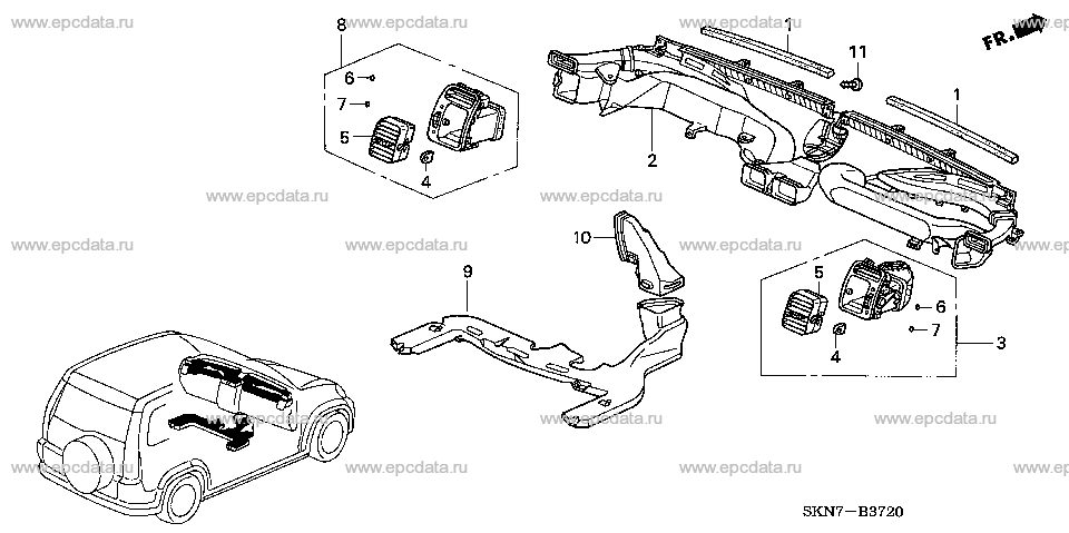 Parts scheme