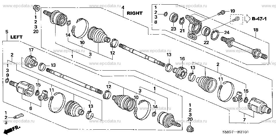 Parts scheme