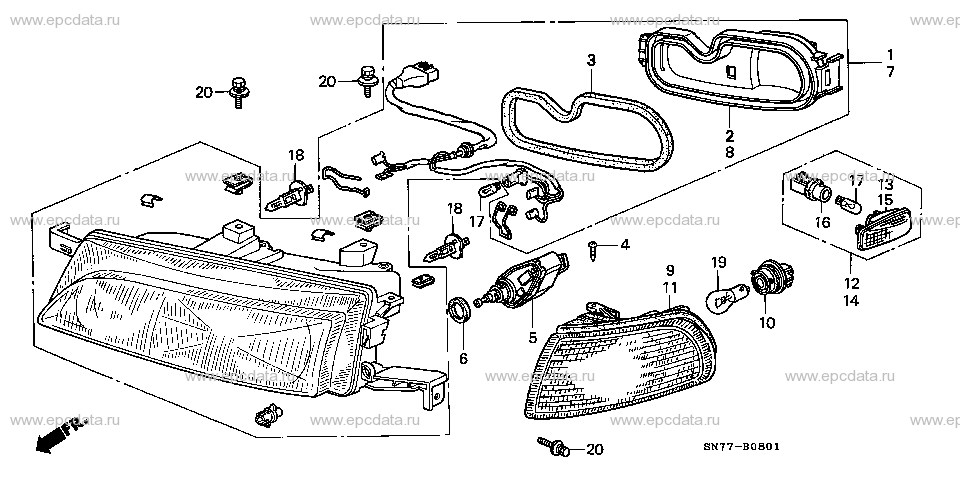 Parts scheme