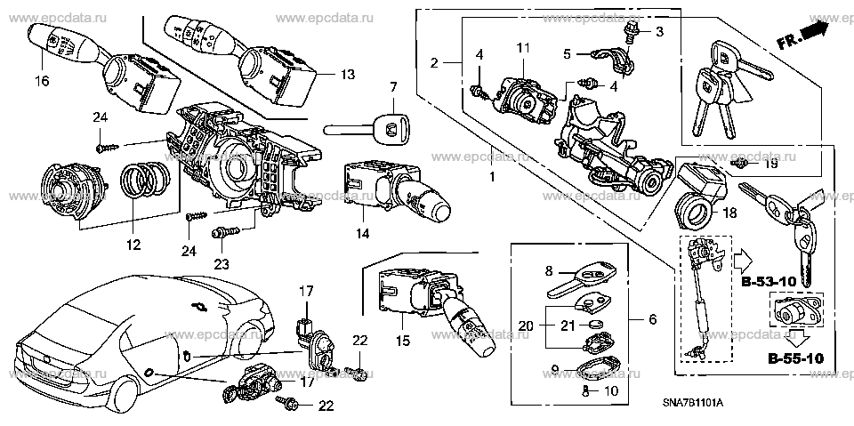 Parts scheme