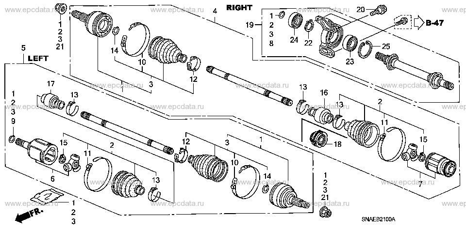 Parts scheme