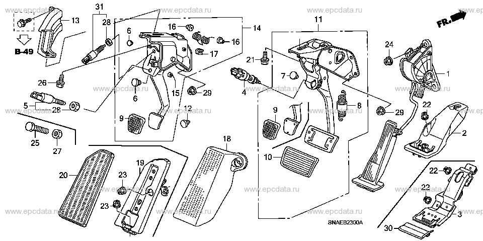 Parts scheme