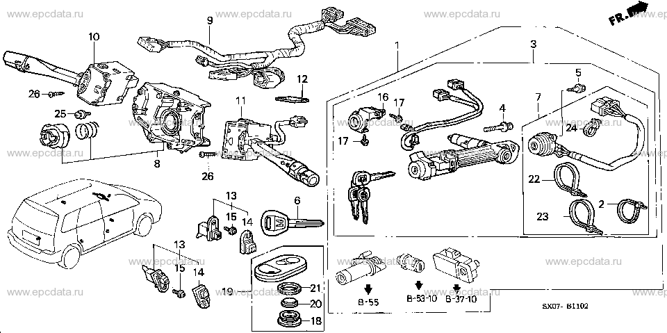 Parts scheme