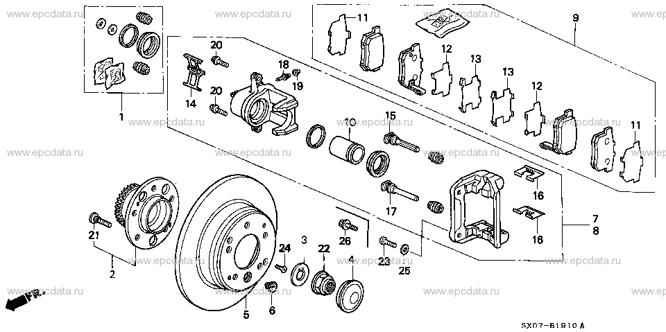 Parts scheme