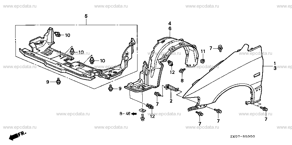 Parts scheme