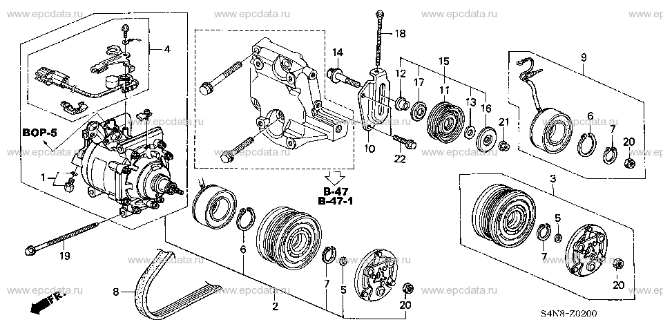 Parts scheme