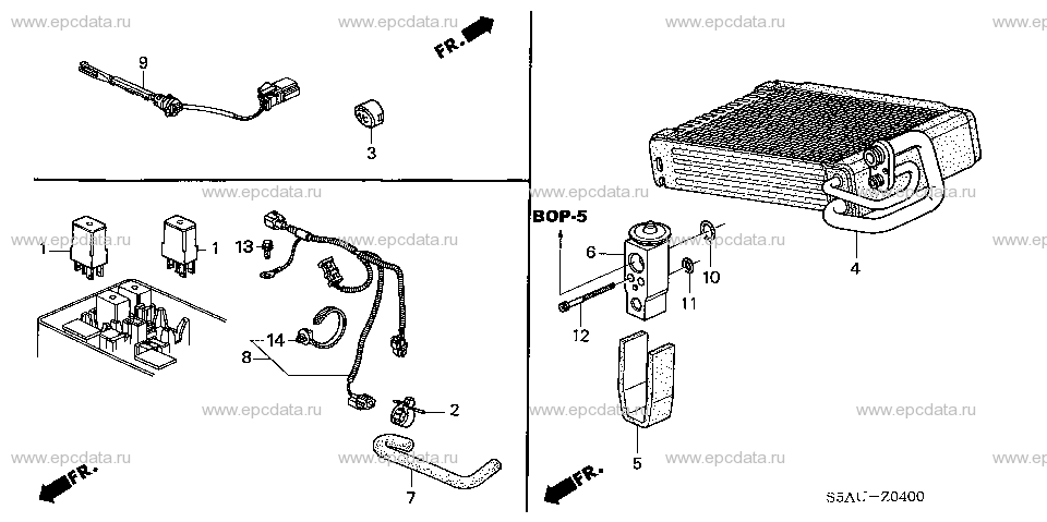 Parts scheme