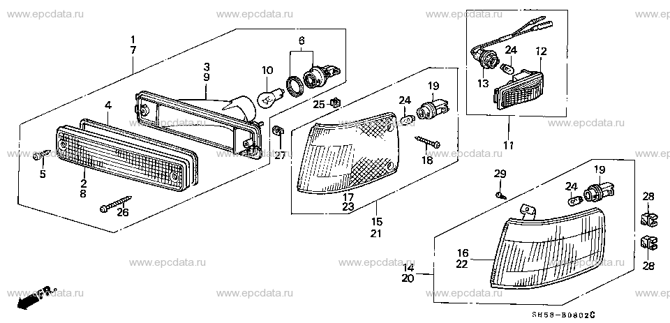 Parts scheme