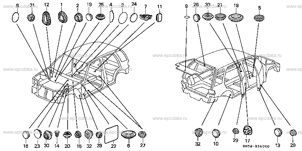 Parts scheme