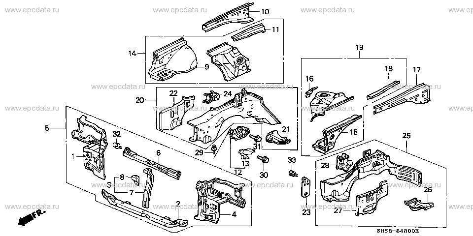 Parts scheme