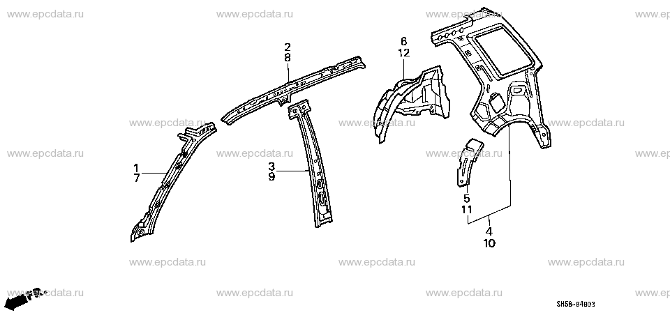 Parts scheme