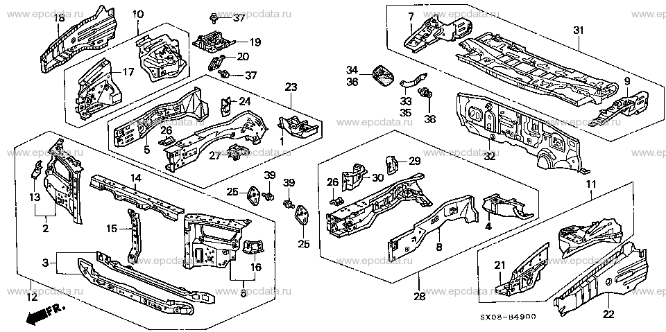 Parts scheme