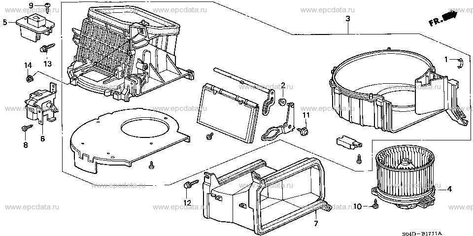 Parts scheme