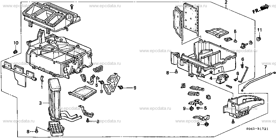 Parts scheme